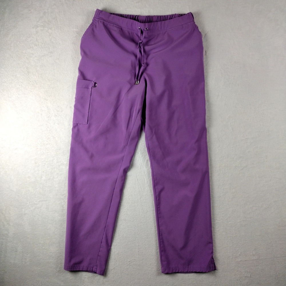 Butter-Soft Easy Stretch Scrub Pants Amethyst Purple BU216 Large